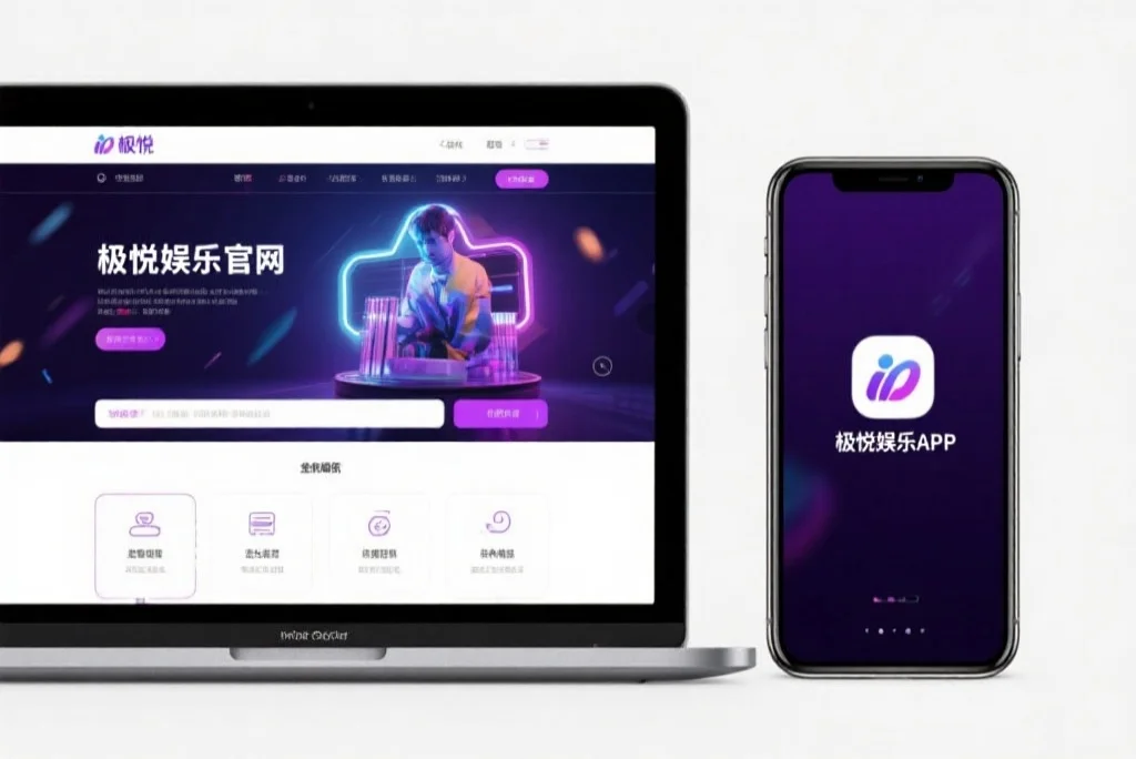 一台笔记本电脑屏幕上显示着安信15娱乐官网的界面，旁边是一部手机显示着安信15娱乐APP，两者并列对比